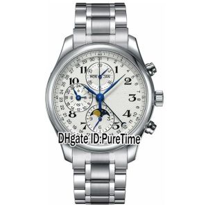 Nowa kolekcja główna L2 773 4 78 6 Peritual Calendar Automatyczna faza księżycowa Daydate Mens Watch zegarki ze stali nierdzewnej 163C3301M