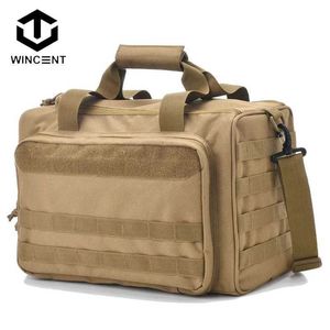 Multi-function Bags WINCENT Gun Shooting Range Bag Hunting Shoulder Bag 600D Waterproof Tactical Training Bag Molle System Tools Bags CampingHKD230627