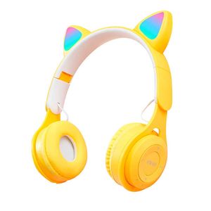 Fashion Online 2024 New Celebrity Cute Style Y08m Light-Emitting Cat's Ears (Steamed Cat-Ear Shaped Bread) Headset