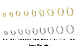 Мини-серьги-кольца Huggie разного размера, микро-паве, кубический цирконий, 5 мм, 6 мм, 7 мм, 8 мм, 9 мм, 10 мм, 11 мм, 12 мм, 14 мм, dff10367740559