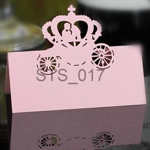 Cabides Racks 10 pçs Corte a Laser Coroa Cartão de Mesa Renda Coroa Nome do Lugar Assento Cartão Casamento Convite Festa de Aniversário Decoração de Mesa 6z x0710