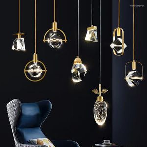 Sarkıt FSS Modern Kristal Işıklar Cilası Oturma Odası Hanglamp Sanat Cilalar Mutfak Led Lüks Lamba Kapalı Armatürler