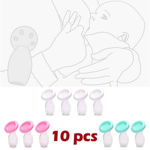 Pięśnica 10pcs/działka hurtowa manualna karmienie dziecięcego Partnera piersi Mleko Mleko Silikonowe pompki MAMA Milk Savers Pp BPA Free 230626