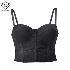 Kvinnor Steampunk Corset Bh Topps BRALETTE PUSH UP BRAS FÖR WANNISKA MIDSTRAMER SLUMMING Underkläder Kort topp