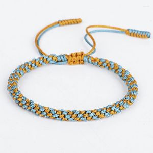 Charm Bracelets Tibetan Buddhist Bracelet Handmade Knots Love Lucky Rope For Women Men Buddhism Braided Multi Colors Bangle