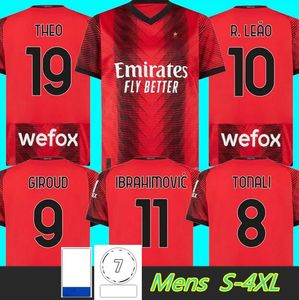 AC Futbol formaları GIROUD 2023 IBRAHIMOVIC MAIGNAN TONALI BRAHIM Kessie THEO 23 24 Erkekler formalarını