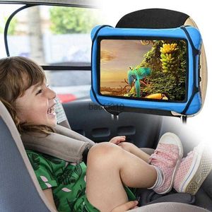 360 Rotating Adjustable Car Tablet Holder Back Seat Kids Headrest Stand for IPad Mini 6 5 Air ProSamsung Anti-Slip Strap Mount L230619