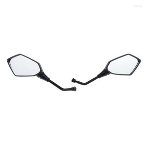 Manubrio 2 pezzi Nero Moto Specchietto retrovisore laterale Accessorio per modifica moto Manubri