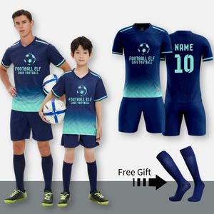 Clothing Sets Jerseys Training Suit Set Football Set Sportswear Uniforms DIY Adult and Kid Boys Short Sleeve Jersey 230626