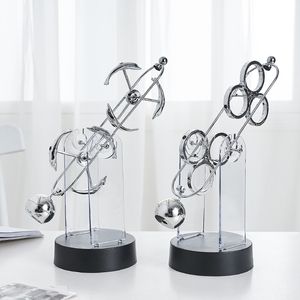 Decorative Objects Figurines Physics Science ton Pendulum Nordic Home Decoration Accessories Modern Metal Maglev Balance Balls Office Desk Decor Gifts 230627