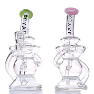 Cachimbos Royal Glass Hookahs Water Bong Com Honeycomb Perc Color Lip Feminino 14.5Mm Recycle Dab Rigs Drop Delivery Home Garden Dhumv