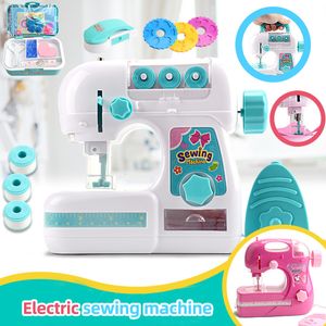 Tools Workshop Kids Simulation Electric Symaskin för 3 år gamla barn Creative DIY Design Training Learning Education Toys Mini Toys 230626