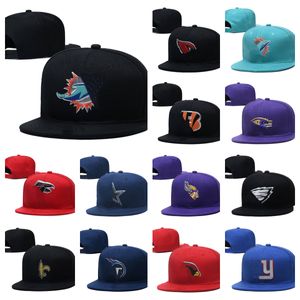 New All team Logo Snapbacks hats Designers Flat ball hat baseball Bordados Algodão Football Basketball Boné ajustável Mesh Gorros Chapéu ajustado Ao ar livre Boné esportivo