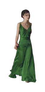 Lovely Green Evening Dresses on Keira Knightley From the Movie Atonement Designed by Jacqueline Durran Long Celebrity prom dress