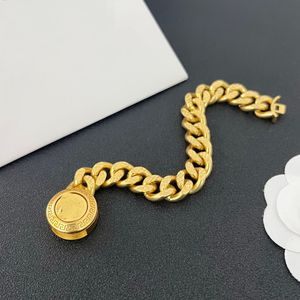 Neutral Style Thick Chain Cuba Choker Necklaces Bracelet 18K Gold Plated Men Bangle women Earring Rings Sets Hiphop Rock Punk Designer Jewelry XMS260007