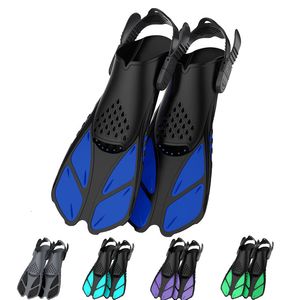 Fins Gloves Adjustable Swimming Fins Adult Snorkel Foot Flippers Diving Fins Beginner Water Sports Equipment Portable Diving Flippers Child 230626