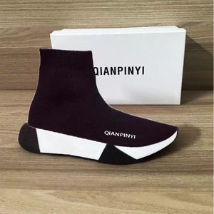 Gai Socks Boots Spring Autumn Classic Sexy Gym Casual Women Designer Shoes Fashion Män Sport Sticke Elastic Platform Lady Thick Sneakers Stor storlek 35-42 med låda