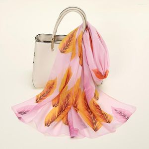 Cachecóis Pequeno Flor Chiffon Cachecol Bandana Viagem de Verão Hijab Bolsa Fina Protetor Solar Xale Feminino Foulard Envoltório Elegante Turbante Floral