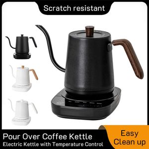 New Electric Gooseneck Kettle Stainless Steel Pour Over Coffee Kettle 45C to 95C Constant Temperature Control for Coffee Tea Milk
