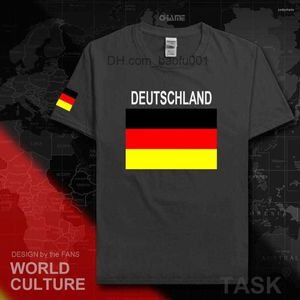 Camisetas masculinas Camisetas masculinas Germany Deutschland Shirt Man 2023 T-shirt Cotton Nation Team Tees Meeting Fans Curto Streetwear Fitness Z23628