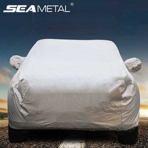 Водонепроницаемые чехлы Auto Sun Full Cover Protector Universal Fit For SUV SedanSnow Dust Rain Snowproof Автомобильные аксессуарыHKD230628