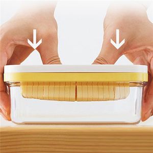 Ostverktyg Butter Cutter Box Slicers Case Knife Gadget Pasta Airplane Grater Slicing for Bakeware 230627