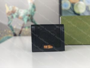 Designers wallet bifold wallets mens Womens Black Jumbo card case holders coin purse 658244 Card Case Purse For Women