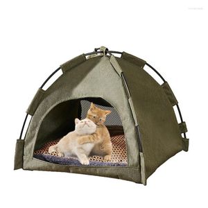 Köpek Araba Koltuğu Pet Teepee Açık Köpekler Evi Taşınabilir Evler 42 38 CM Kafes Kedi Çadır Oyun Parkı Köpek Kulübesi Kapakları