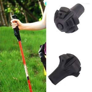 Trekking Poles Walking Sticks Tips Skyddare Polle Rund Fot Cover Outdoor Vandring Tillbehör Rod Tips Gummi slitage