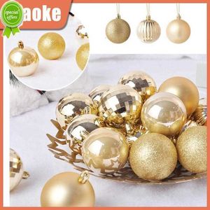 Nowy Shatterproof Ornament Ball Ball Ornament Praczyczne trwałe kulki świąteczne Dekoracja piłek świątecznych