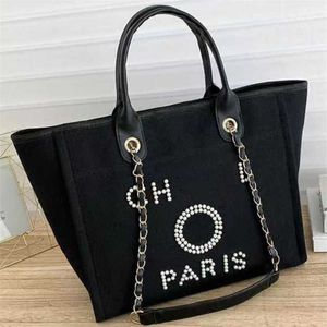 Luxus Damen Hand Canvas Strandtasche Tote Handtaschen Klassisch Große Rucksäcke Kapazität Kleine Kettenpackungen Große Umhängetasche FJZJ 50 % Ausverkauf