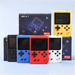 Tragbare Game-Player, 400-in-1-Handheld-Videokonsole, Retro-8-Bit-Design mit 3-Zoll-Farb-LCD und 400 klassischen Spielen – unterstützt zwei A Dhmzd
