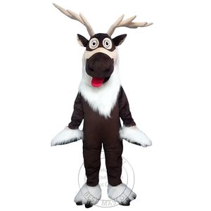 Gorąca sprzedaż świąteczna renifer maskotka Mascot Fancy sukien
