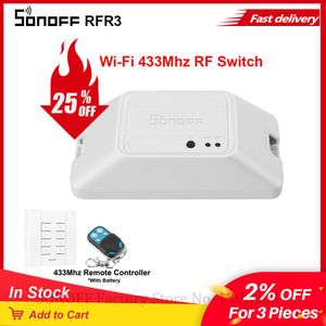 コントロールソノフRF R3 WiFi DIY WiFiスマートスイッチモジュールスイッチワイヤレスライトスイッチ433MHz RFアプリリモートコントローラースマートホーム