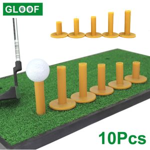 Tees de golfe 10 pçs Lote Suporte de borracha Auxiliares de treinamento Acessórios para bolas de treino Treinador iniciante 230628