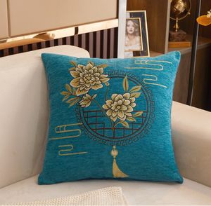 Art Cushion Cover Beige Linen Flower Throw Pillow Case Car Decor Home Decoration 45x45 40*40 Abstract Decorative Pillowcase