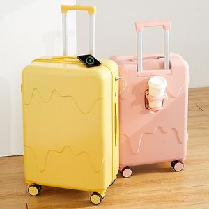 Malas de tamanho médio mala de viagem mala de viagem capa sobre rodas pilot carry luxo juego maletas viaje