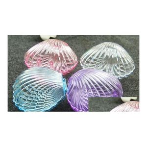 Gift Wrap Clear Plastic Shell Candy Boxes Beach Theme Birthday Party Favors Box Diy Beaded Container Festive Christmas Decor Dhlds