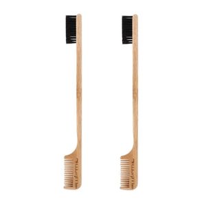 Hårborstar kanter borstkam bambu styling skötselverktyg kant fixer för baby hårstrån kompakt curling tillbehör släpp leveransprodukter dhfxl