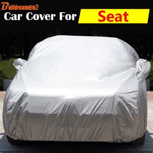 Capas Buildreamen2 Car Outdoor AntiUV Sun Shade Rain Snow Scratch Protector Auto Cover For Seat Mii Alhambra Arosa Cordoba LeonHKD230628