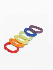 2022LUU Галстуки для головных уборов дизайнер Rainbow 6 Color Circle Sports Candy Macaron Hairband Yoga Fitness Cord Reflective Antikid Super Elastic