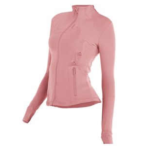 Lulu Yoga Jacket Mulheres Definem Treino Esporte Casaco Fitness Jaqueta Esporte Quick Dry Activewear Top Sólido Zip Up Moletom Sportwear 2023 Venda Quente