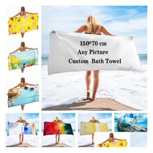 Towel Custom Sports Beach Seat Towels Soft Swimming Quick-Drying Bath Towelszc1 Drop Delivery Home Garden Textiles Dhgdr