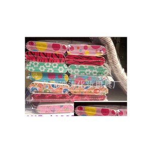 Nail Files Patterned File Buffer Sanding Washable Manicure Tool Art Polish Sandpaper Strip Polishing Drop Delivery Health Beauty Salo Dhmkn