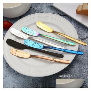 Knives Cheese Mti Purpose Butter Knife Dessert Stainless Steel Jam Spreader Canape Cutter Appetizers Sandwich Cake Cream Tool Wester Dhdxs