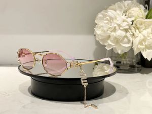 Erkek ve Kadınlar İçin Güzellik Vintage İlham Koruma Gözlük Yüksek Tasarımcı Güneş Gözlüğü Kolye Miu Elmas Gözlükleri