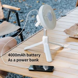 Desktop-Ventilator, Deckenventilator, Wandventilatoren, Powerbank, 2023, neuer Outdoor-5-in-1-Teleskopstativ, Camping-Aufbewahrung, LED-Ventilator, wiederaufladbarer Akku mit großer Kapazität