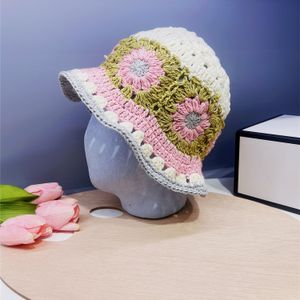 New Handmade Knitted Fisherman Hat Women's Spring and Autumn Korean Version All-match Cute Hand Hook Bucket Cap Casual Bob Hats