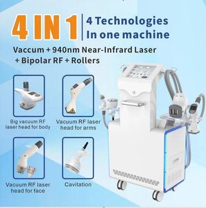 Powerful Cavitation RF Vacuum Roller Massage Slimming Machine Vela Boby Shape Sculpting Waist Shaping Loss Weight Fat Reduction Skin Tightening