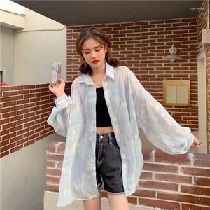 Women's Blouses Wholesale 2023 Spring Summer Autumn Fashion Casual Ladies Work Women Blouse Woman Overshirt Female OL At6024M